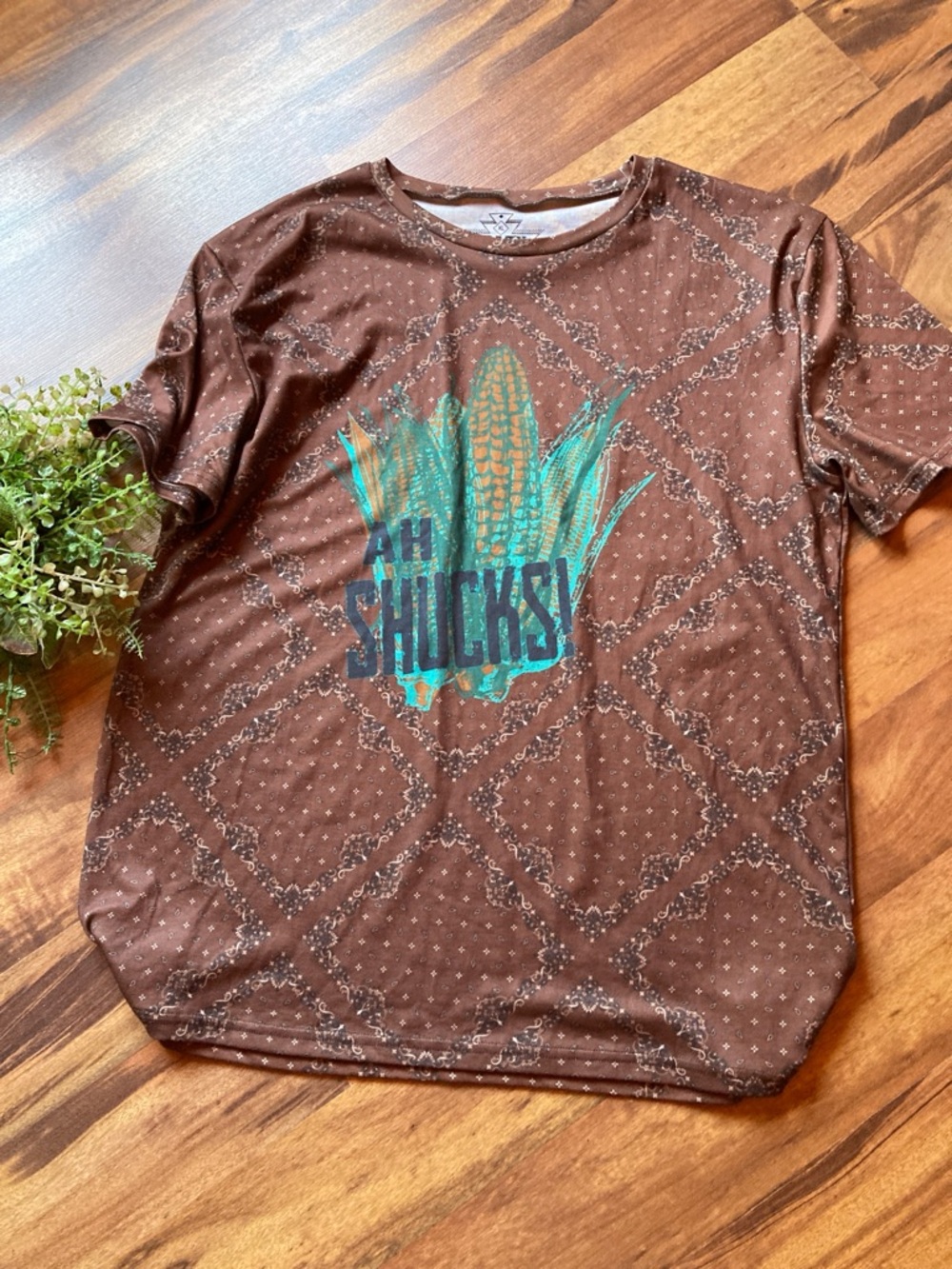 Crazy Train Size XL short sleeve Ah Shucks graphic t shirt